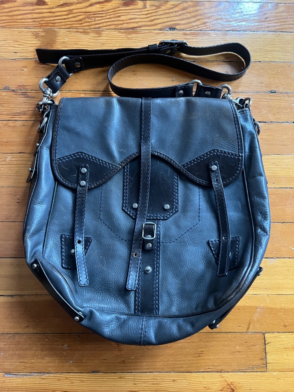 Joy Gryson Leather Saddle Bag